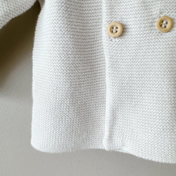 H&M Knit button up hoodie sweater 2-4m unisex baby girl boy kids clothes - Picture 6 of 12